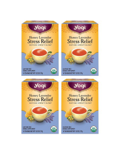 Té Yogi Miel Lavanda Alivio Estrés Orgánico 64 Bolsitas