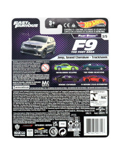 DieCast Hot Wheels Grand Cherokee Trackhawk 2021 Escala 1:64 2