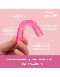 Guardia Nocturna Sleep Peachy Rosa - 2 Protectores Bucales 2