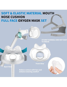 Máscara CPAP Completa Stidykids Tamaño M con Arnés y Tubo 2