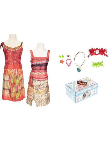 Baúl de Disfraces Moana Disney 11 Piezas Niñas 4-6x