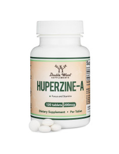 Huperzina A 200 mcg Double Wood 120 Tabletas Suplemento Cerebral
