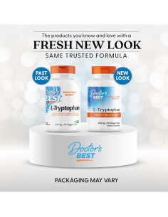 L-Tryptófano Doctor's Best 90 Cápsulas Veganas 6,03 cm 2