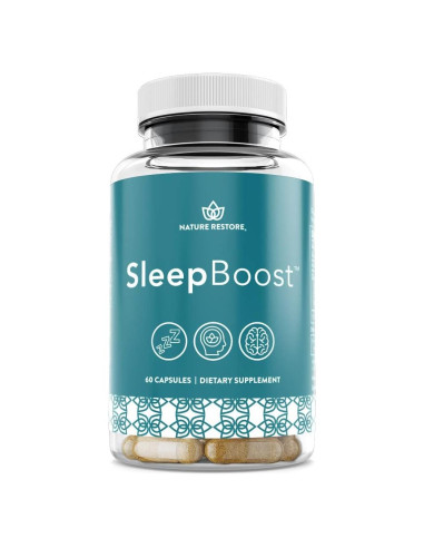 SleepBoost Nature Restore 60 Cápsulas 500mg Suplemento Natural