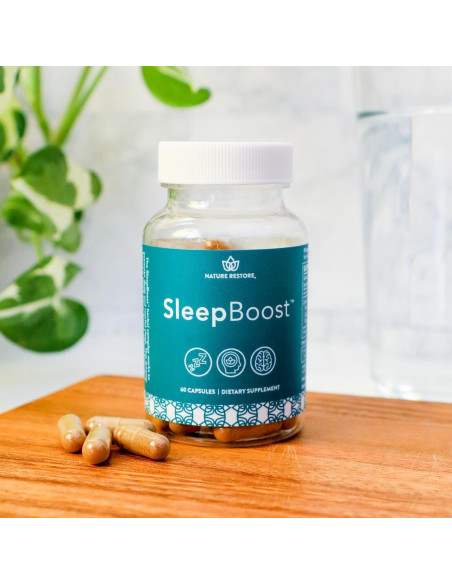 SleepBoost Nature Restore 60 Cápsulas 500mg Suplemento Natural