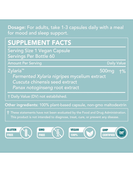 SleepBoost Nature Restore 60 Cápsulas 500mg Suplemento Natural