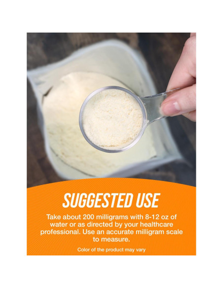 BulkSupplements Polvo 5-HTP 200mg - Suplemento Sin Gluten 100g