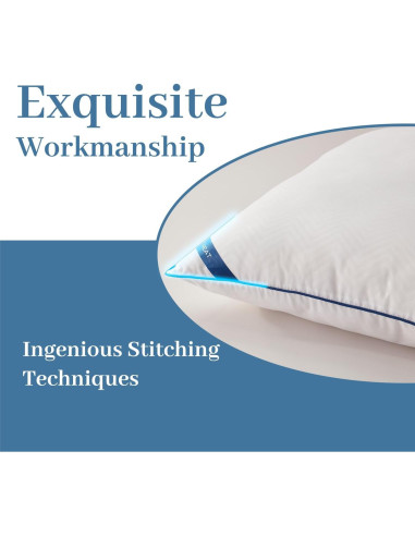 Cojines de Cama BedTreat Estándar 2 Piezas Suaves Transpirables