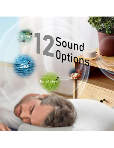 Máquina de Sonido y Luz Nocturna XSUTIC LZD-B1 Recargable