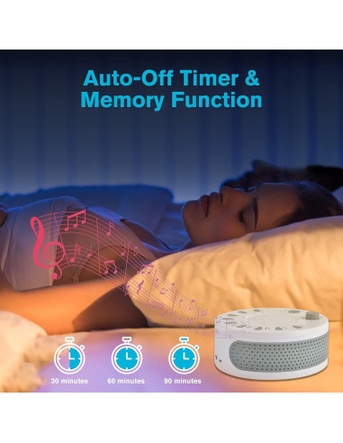 Máquina de Ruido Blanco ORANGEHOME 9 Sonidos 0.18 kg