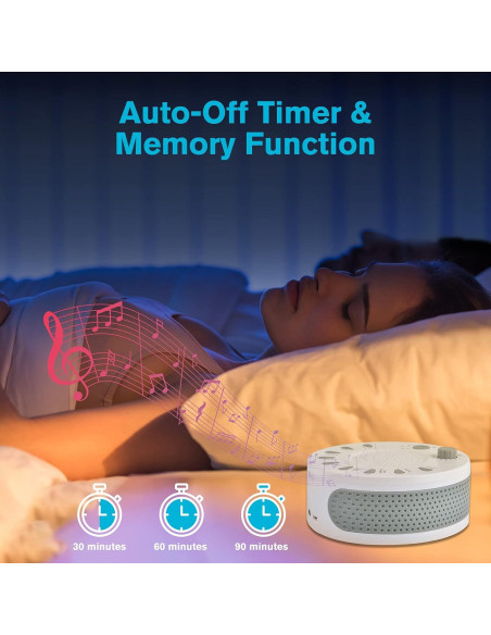 Máquina de Ruido Blanco ORANGEHOME 9 Sonidos 0.18 kg