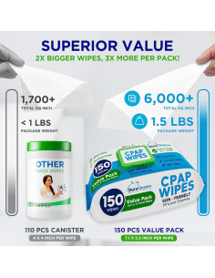 Toallitas para Máscaras CPAP Duracleanse 156 Contenidos 2