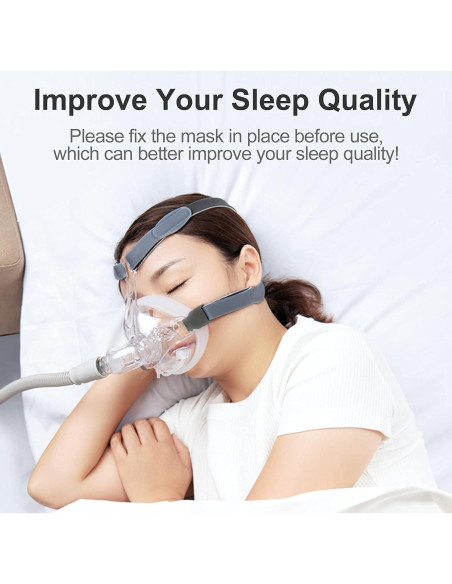 Correa de Cabecera CPAP RESCOMF Mediana Gris Duradera