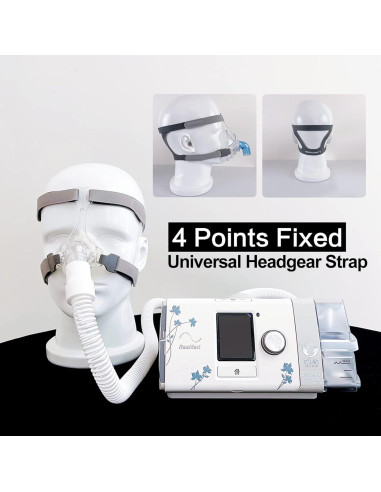 Correa de Cabecera CPAP RESCOMF Mediana Gris Duradera