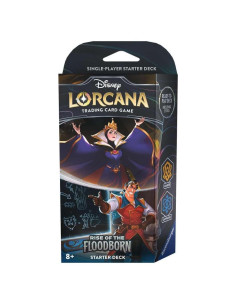 Juego de Cartas Coleccionables Ravensburger Disney Lorcana - Mazmorras de Zafiro y Ámbar, 60 Cartas