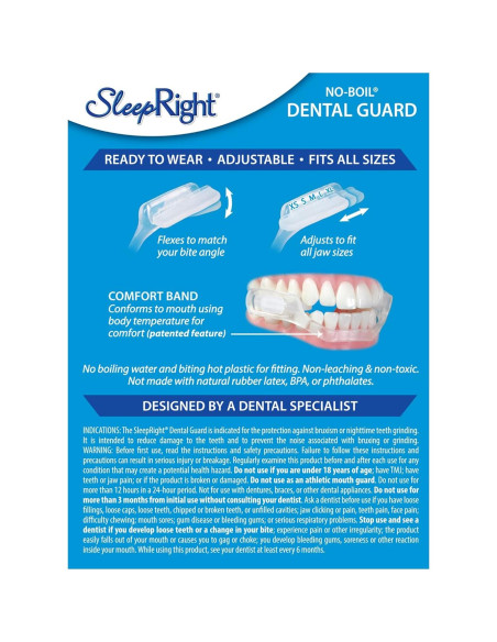 Protector Dental SleepRight Select para Bruxismo 14.61x10.16cm