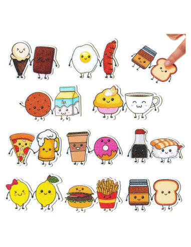 Etiquetas Sensoriales Antiestrés Eersida 50 Pcs 6x5 cm