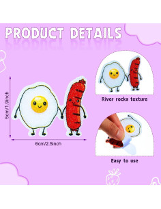 Etiquetas Sensoriales Antiestrés Eersida 50 Pcs 6x5 cm 2