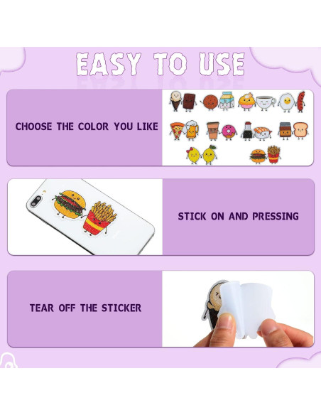 Etiquetas Sensoriales Antiestrés Eersida 50 Pcs 6x5 cm