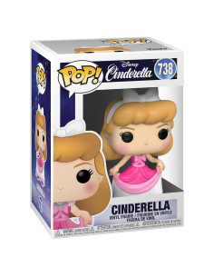 Funko Pop! Cenicienta en vestido rosa 9.53 cm