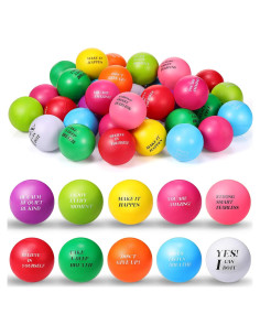 Pelotas de Estrés Motivacionales Sotiff 100 Piezas Coloridas