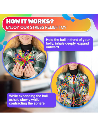 Bola Expandible Antiestrés DIMROM 13.97 cm para Adultos