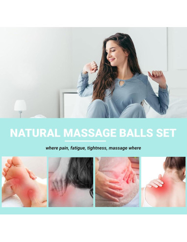 Bolas de Masaje Espinosas GRUNIL 47mm Plata - Alivio Estrés