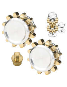 Fidget Spinner Engranaje Metal FREELOVE Mini 2,24 cm Plata-Latón