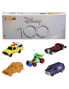Set de 5 Vehículos Hot Wheels Mattel Disney Pixar 100 Aniversario