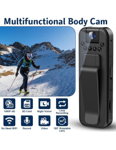Mini Cámara Corporal 1080P HD con Visión Nocturna y 32GB 2