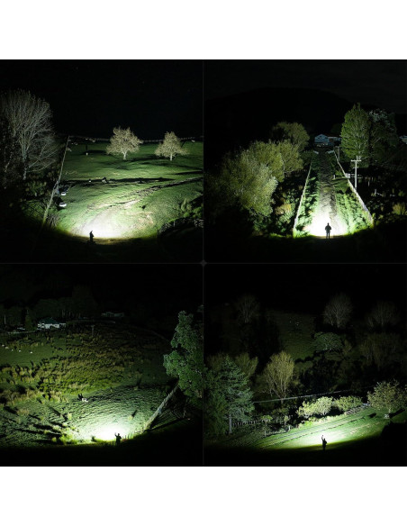 Linterna Recargable WUBEN X1 12000 Lúmenes IP55 Negra