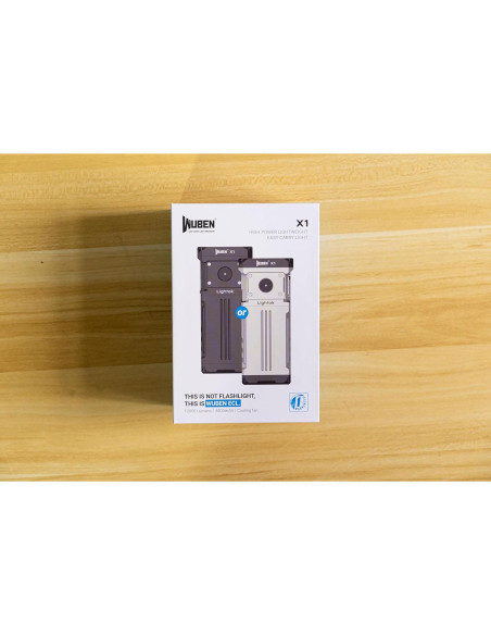 Linterna Recargable WUBEN X1 12000 Lúmenes IP55 Negra