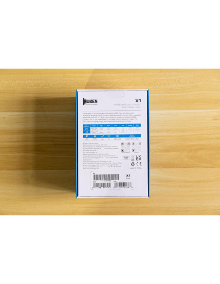 Linterna Recargable WUBEN X1 12000 Lúmenes IP55 Negra