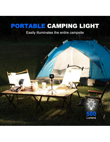 Linterna de Camping WUBEN F5 Recargable 5200mAh 500LM