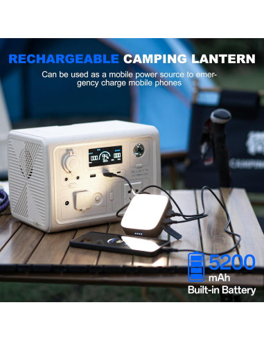 Linterna de Camping WUBEN F5 Recargable 5200mAh 500LM