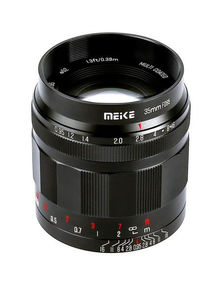 Lente Meike 35mm f0.95 Enfoque Manual para Cámaras Sony E Lente Meike 35mm f0.95 Enfoque Manual para Cámaras Sony E