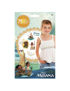 Bolsa de Tatuajes Temporales Disney Moana 75 Piezas