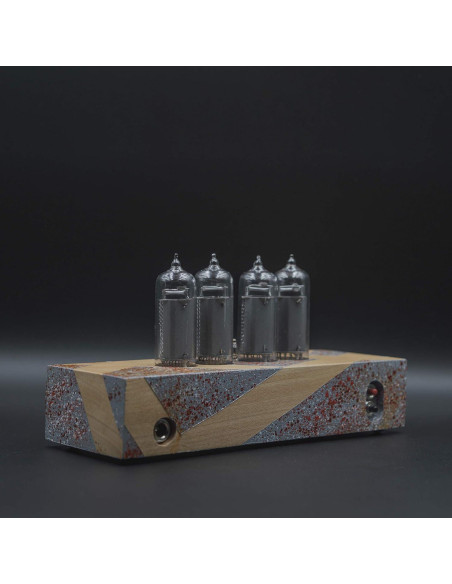 Reloj Nixie Vintage IN-14 Pintado a Mano en Caja de Madera Reloj Nixie Vintage IN-14 Pintado a Mano en Caja de Madera