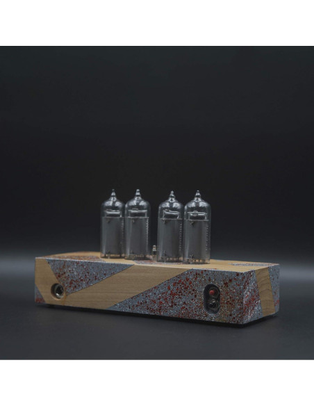 Reloj Nixie Vintage IN-14 Pintado a Mano en Caja de Madera Reloj Nixie Vintage IN-14 Pintado a Mano en Caja de Madera