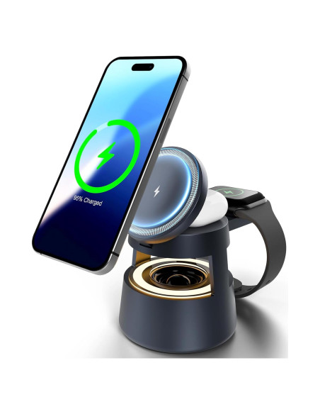 Estación de Carga Inalámbrica 5 en 1 OJD-132A con Altavoz