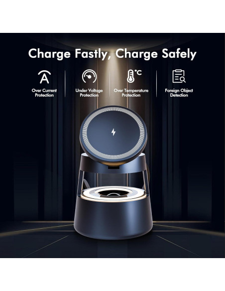 Estación de Carga Inalámbrica 5 en 1 OJD-132A con Altavoz
