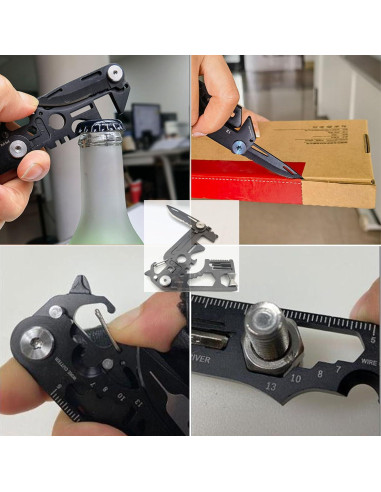 2 Herramientas Multifuncionales DaylyFav - Plegable y Tarjeta