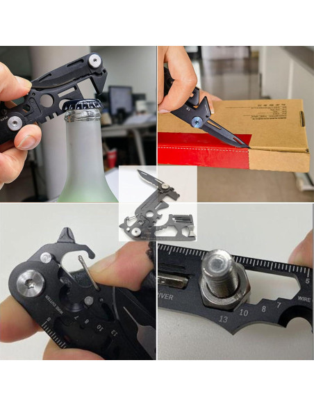 2 Herramientas Multifuncionales DaylyFav - Plegable y Tarjeta