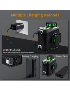 Nivel láser Firecore G60 4D auto nivelante 16 líneas verde 2