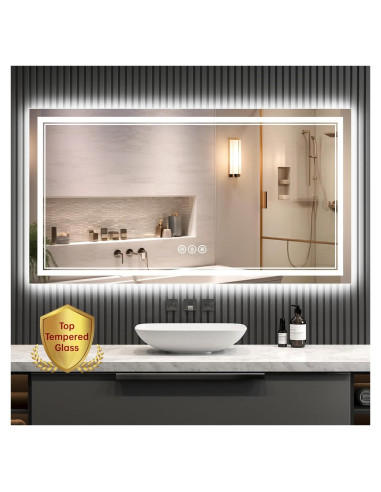 Espejo de Baño Iluminado SOGOLINE 139,7x76,2cm LED