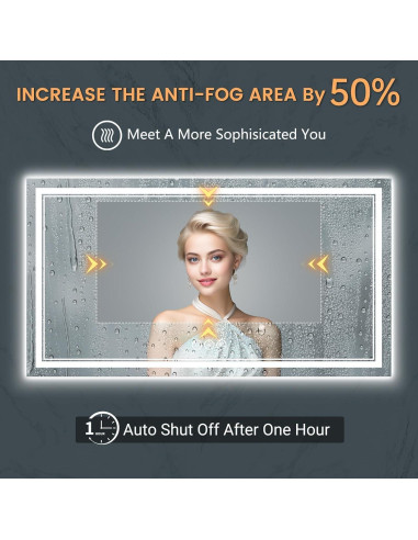 Espejo de Baño Iluminado SOGOLINE 139,7x76,2cm LED