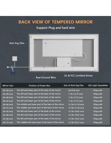 Espejo de Baño Iluminado SOGOLINE 139,7x76,2cm LED