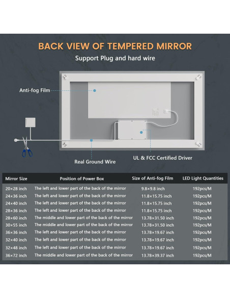 Espejo de Baño Iluminado SOGOLINE 139,7x76,2cm LED
