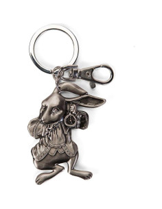Llave de Pewter Disney Conejo Alicia en el País de las Maravillas 7.62 cm 2
