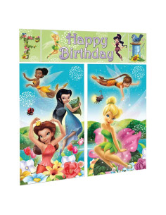 Kit de Decoración de Paredes Disney Campanita 2 Piezas Cumpleaños